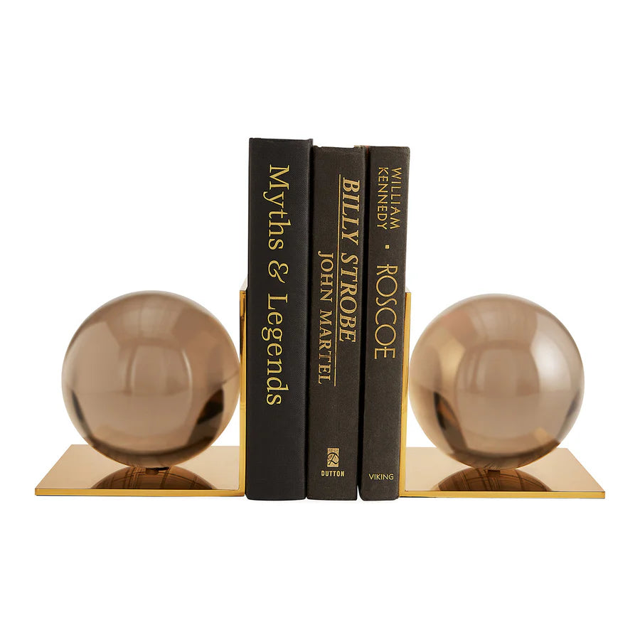 Globo Bookends Smoke