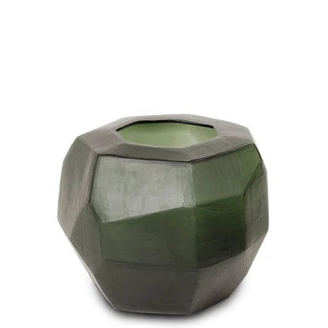 Vase - Cubistic - Black Steelgrey - Round