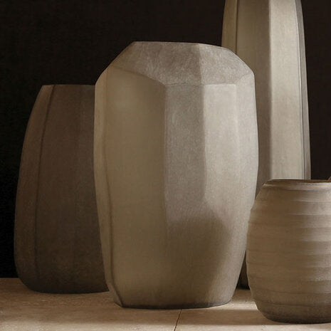 Vase - Cubistic Tall - Smokegrey