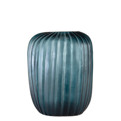 Vase - Manakara - Ocean Blue Indigo - Tall