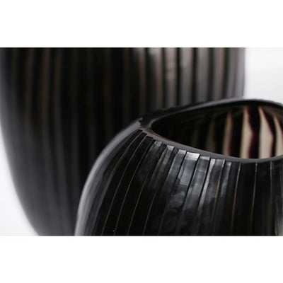Vase - Patara - Smokegrey Black - Round