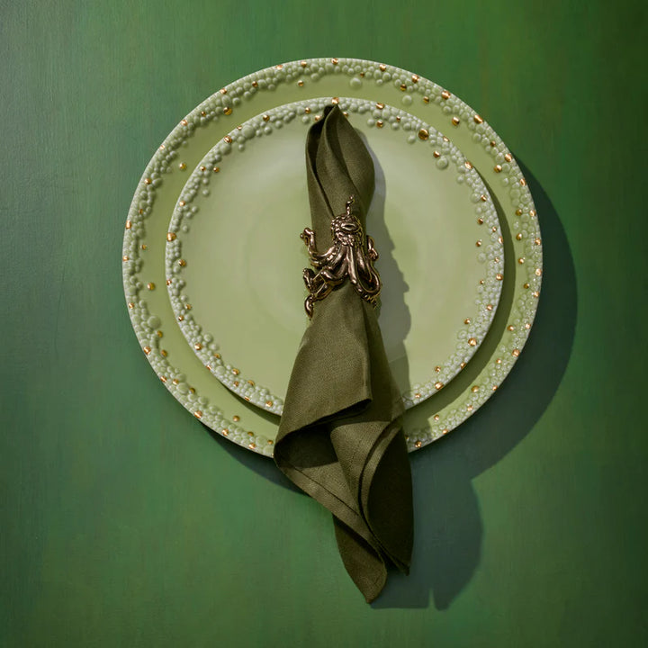 Linen Sateen Napkins - Olive (Set of 4)