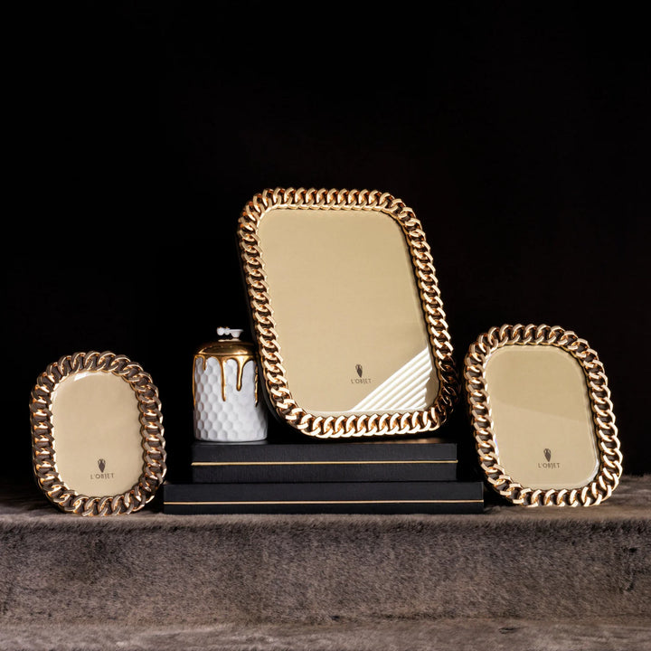 Cuban Link Frame - Gold - 13x18cm