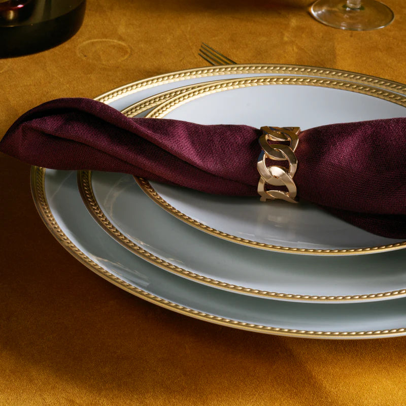 Cuban Link Napkin Rings (Set of 4)