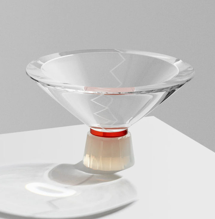 Hope Bowl Large - Clear Red