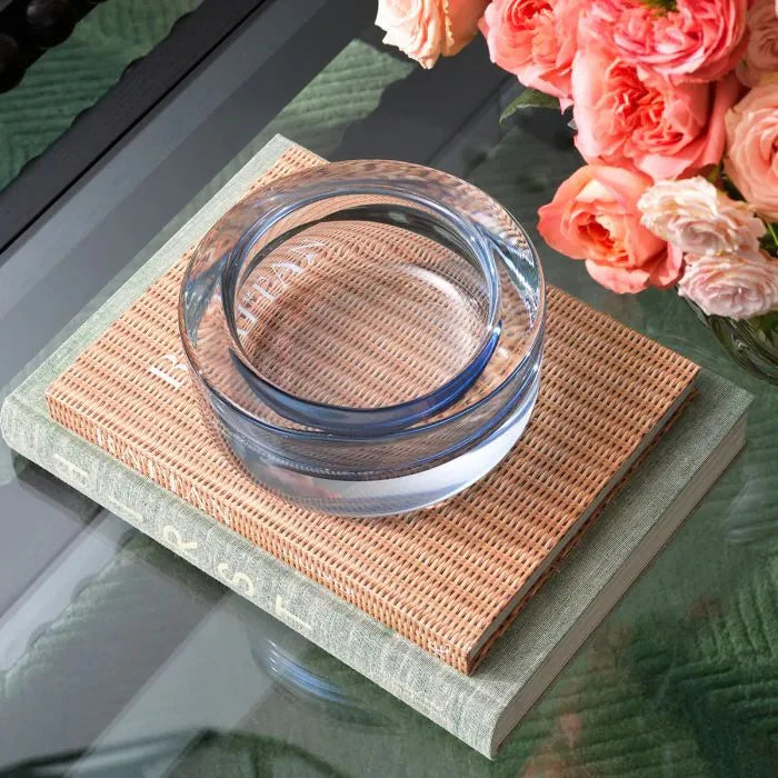 Bowl - Marcellus - light blue glass