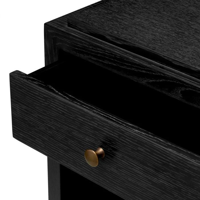 Nightstand ArtDeco - Charcoal Grey Oak