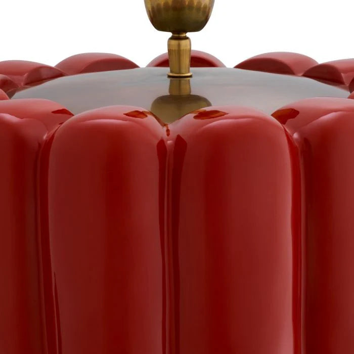 Table Lamp - Barocco - Red finish