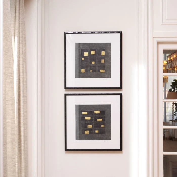 Print - Black Squares - By Michael Willett - Set of 2