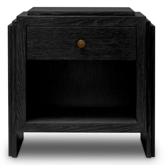Nightstand ArtDeco - Charcoal Grey Oak