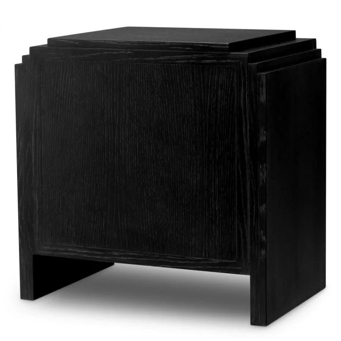 Nightstand ArtDeco - Charcoal Grey Oak