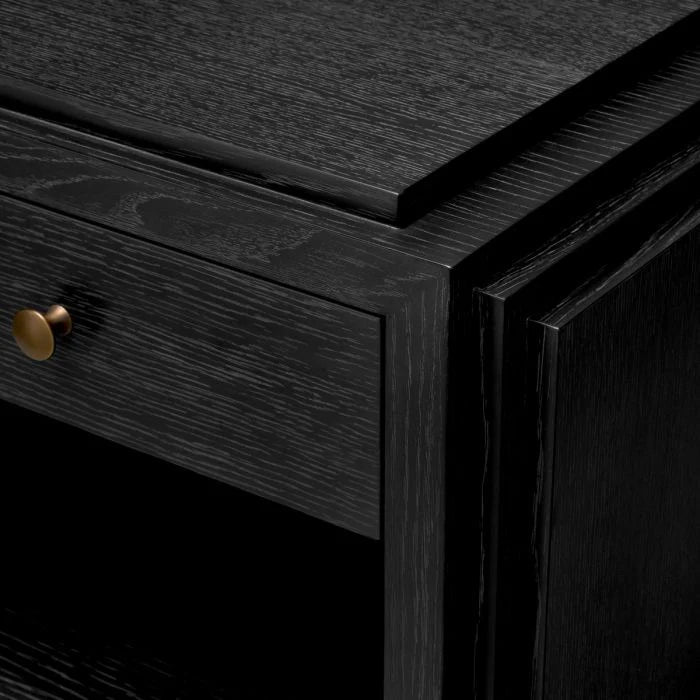 Nightstand ArtDeco - Charcoal Grey Oak