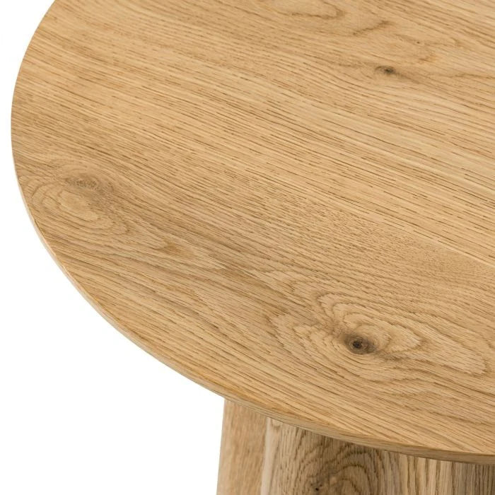 Side Table - Papyrus - Warm oak