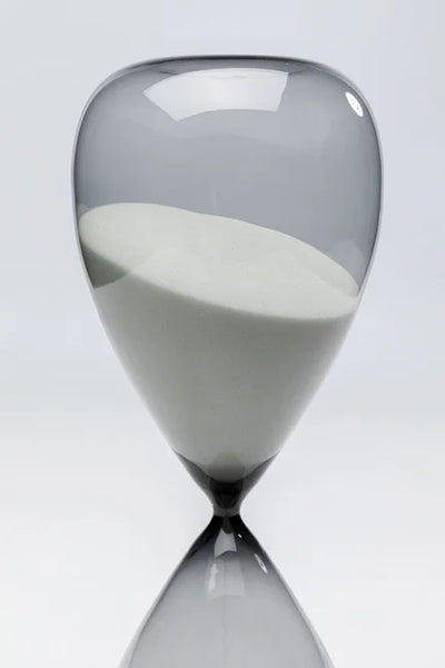 Object - Hourglass Timer Black  - 43 cm