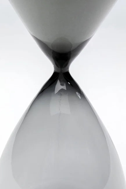 Object - Hourglass Timer Black  - 43 cm