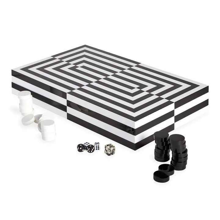 Op Art Backgammon Set