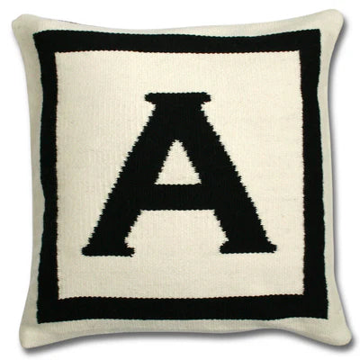 Reversible Letter Cushion - A