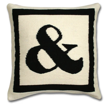 Reversible Letter Cushion - "&"
