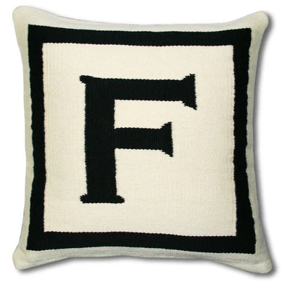 Reversible Letter Cushion - F