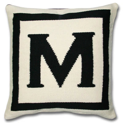 Reversible Letter Cushion - M
