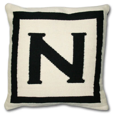 Reversible Letter Cushion - N