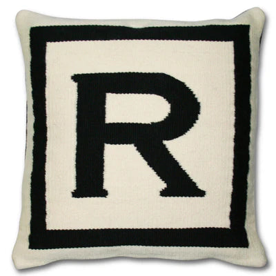 Reversible Letter Cushion - R