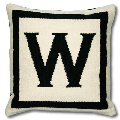 Reversible Letter Cushion - W
