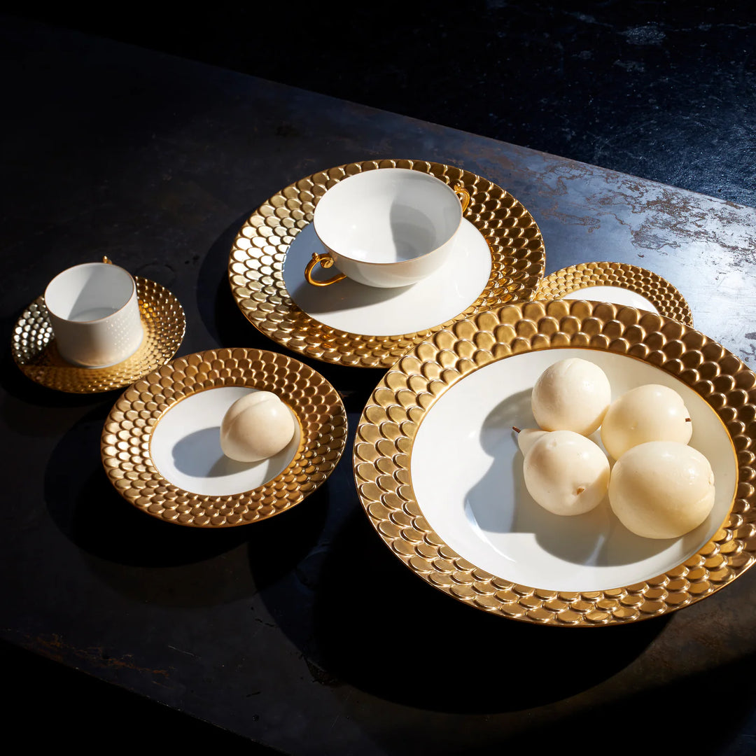 Aegean Espresso Cup + Saucer Gold (Set of 6)