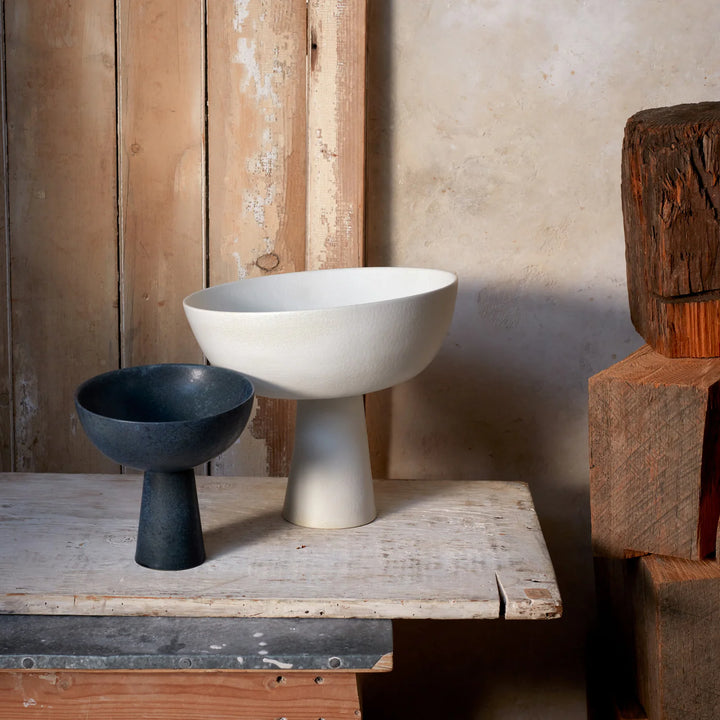 Terra Bowl on Stand - Small - Stone