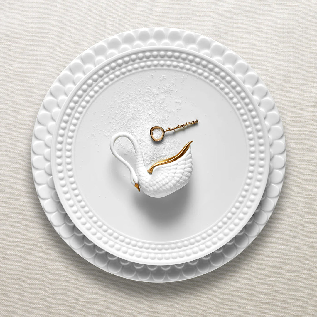 Swan Salt Cellar White