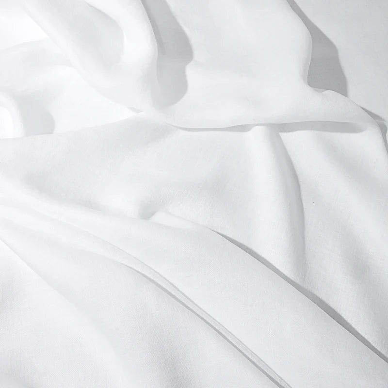 Linen Sateen Tablecloth Medium - White