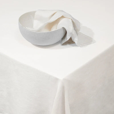 Linen Sateen Tablecloth Medium - Ecru