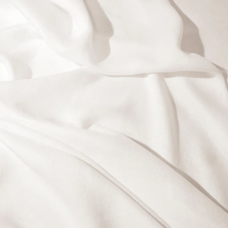 Linen Sateen Tablecloth Medium - Ecru