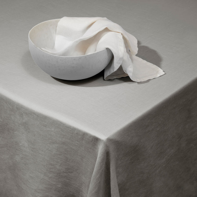 Linen Sateen Tablecloth Medium - Grey