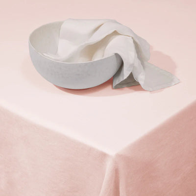 Linen Sateen Tablecloth Medium - Pink