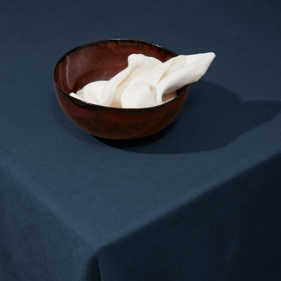 Linen Sateen Tablecloth Medium - Blue