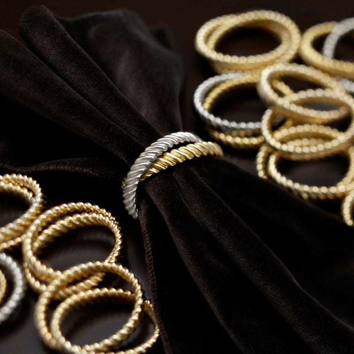 Deco Twist Napkin Jewels Gold (Set of 4)