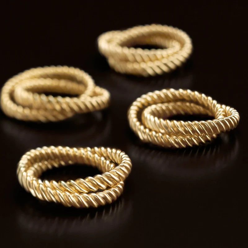 Deco Twist Napkin Jewels Gold (Set of 4)