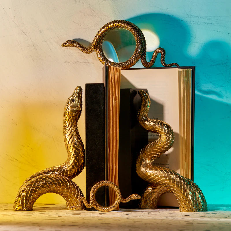 Snake Magnifying Glass S - Gold