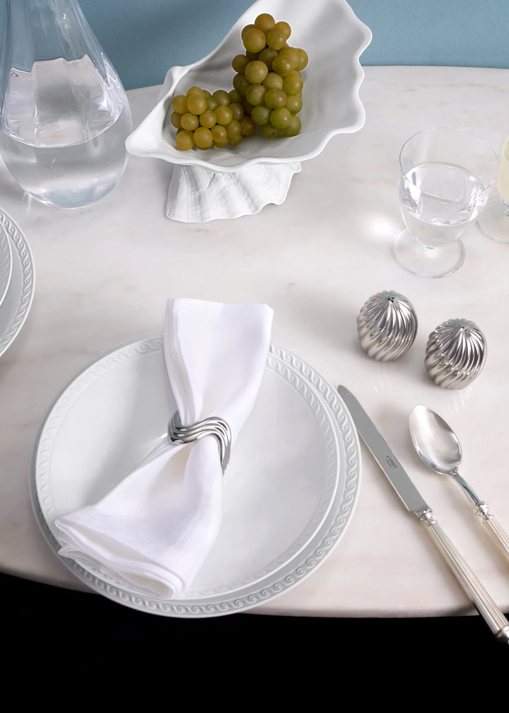 Ripple Napkin Rings Platinum (Set of 4)