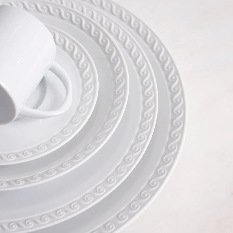 Neptune Bread + Butter Plate - White