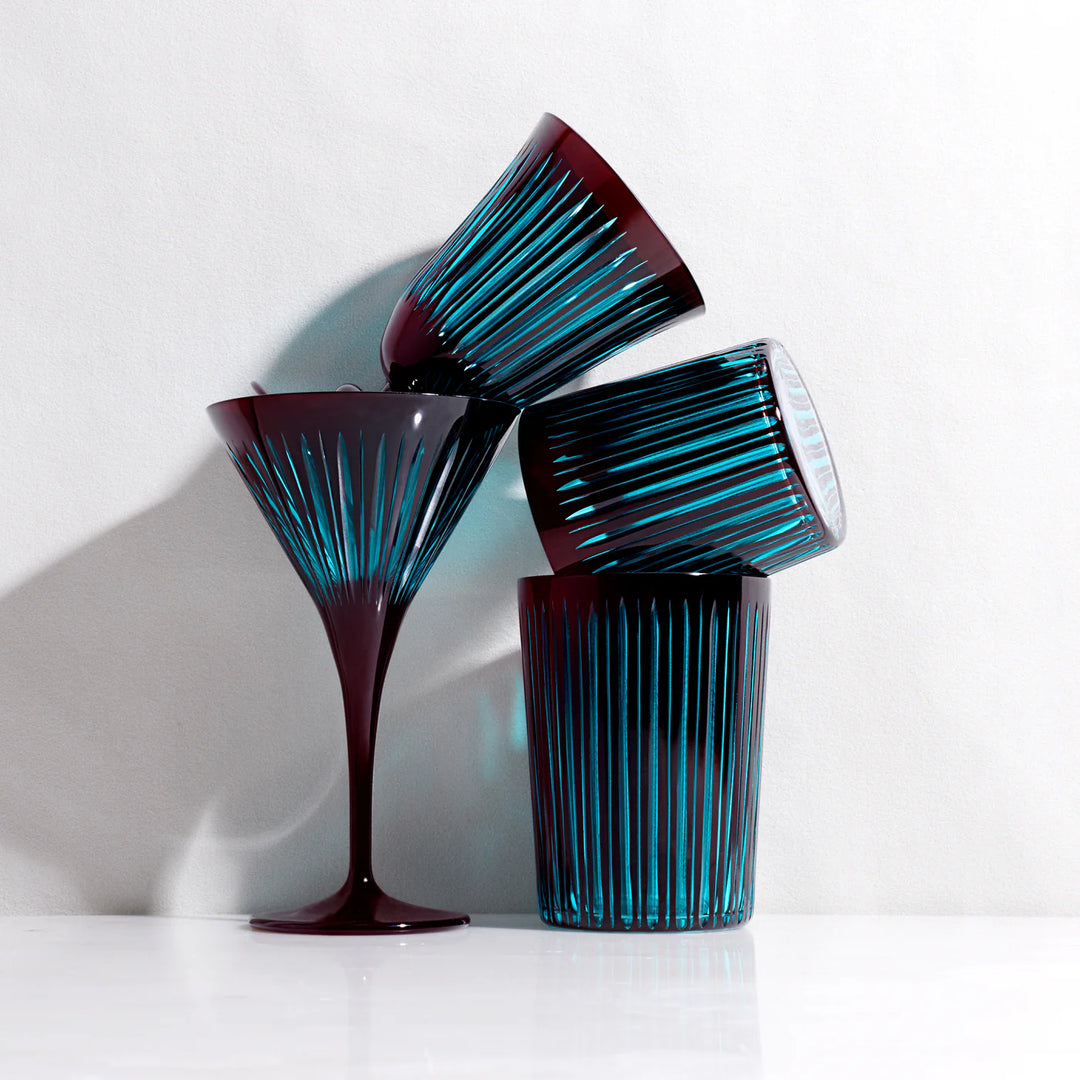 Prism Wine Glasses - Bordeaux - Set of 4