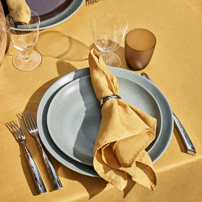 Linen Sateen Tablecloth Medium - Mustard