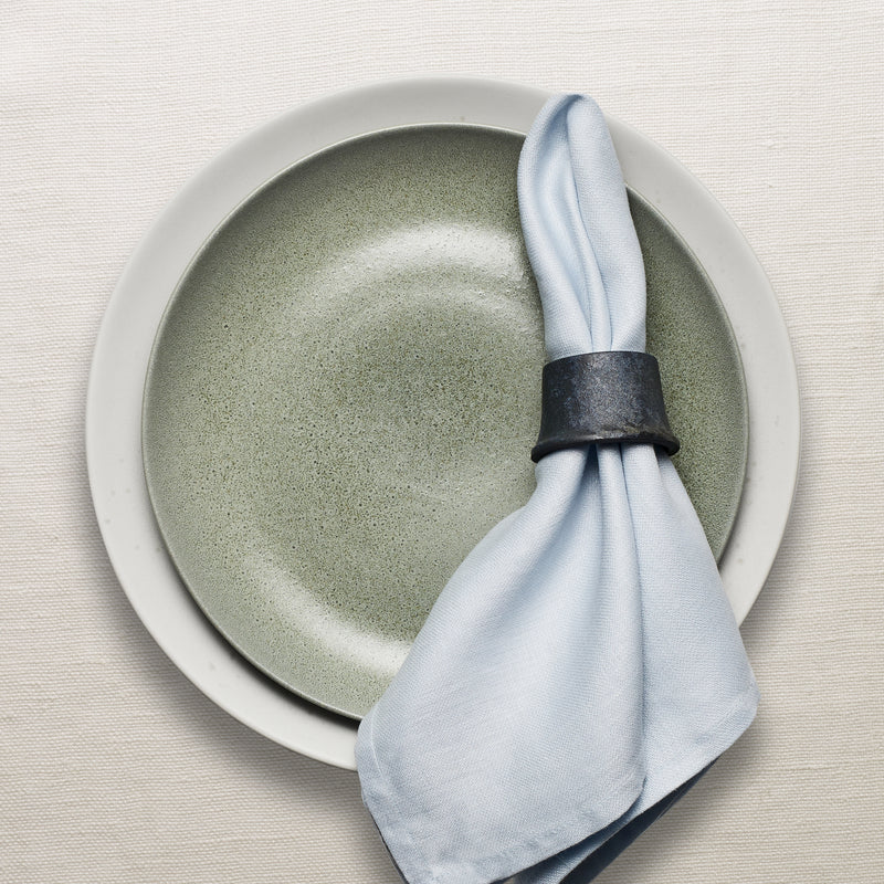 Linen Sateen Napkins - Light Blue (Set of 4)