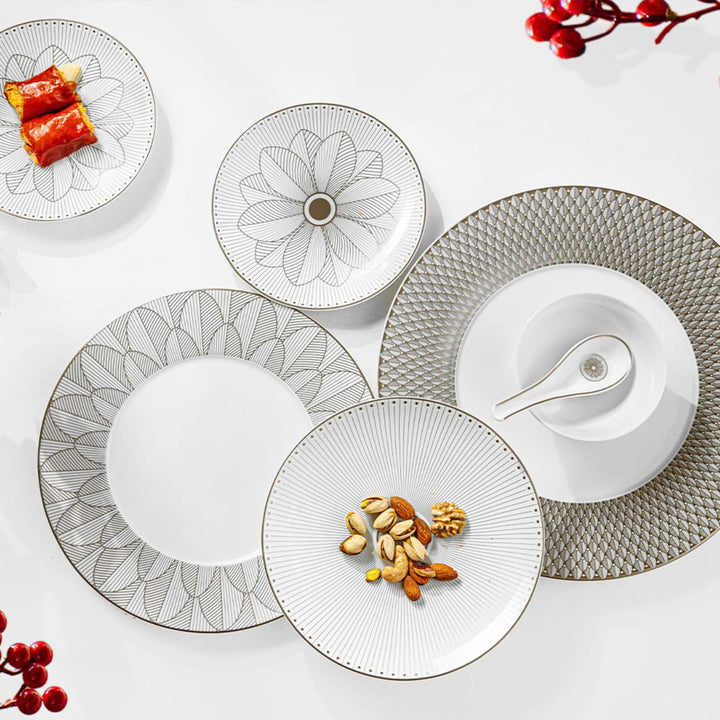 Malmaison Impériale - Chinese Spoon - Porcelain Platinum Finish