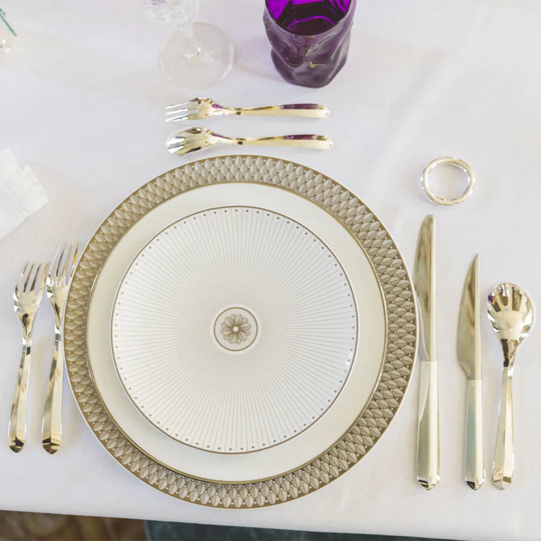 Malmaison Impériale - Dessert Luncheon Salad plate - Porcelain Platinum Finish