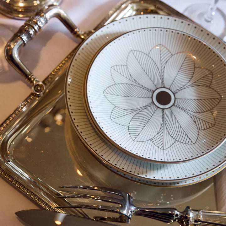 Malmaison Impériale - Bread Plate - Porcelain Platinum Finish