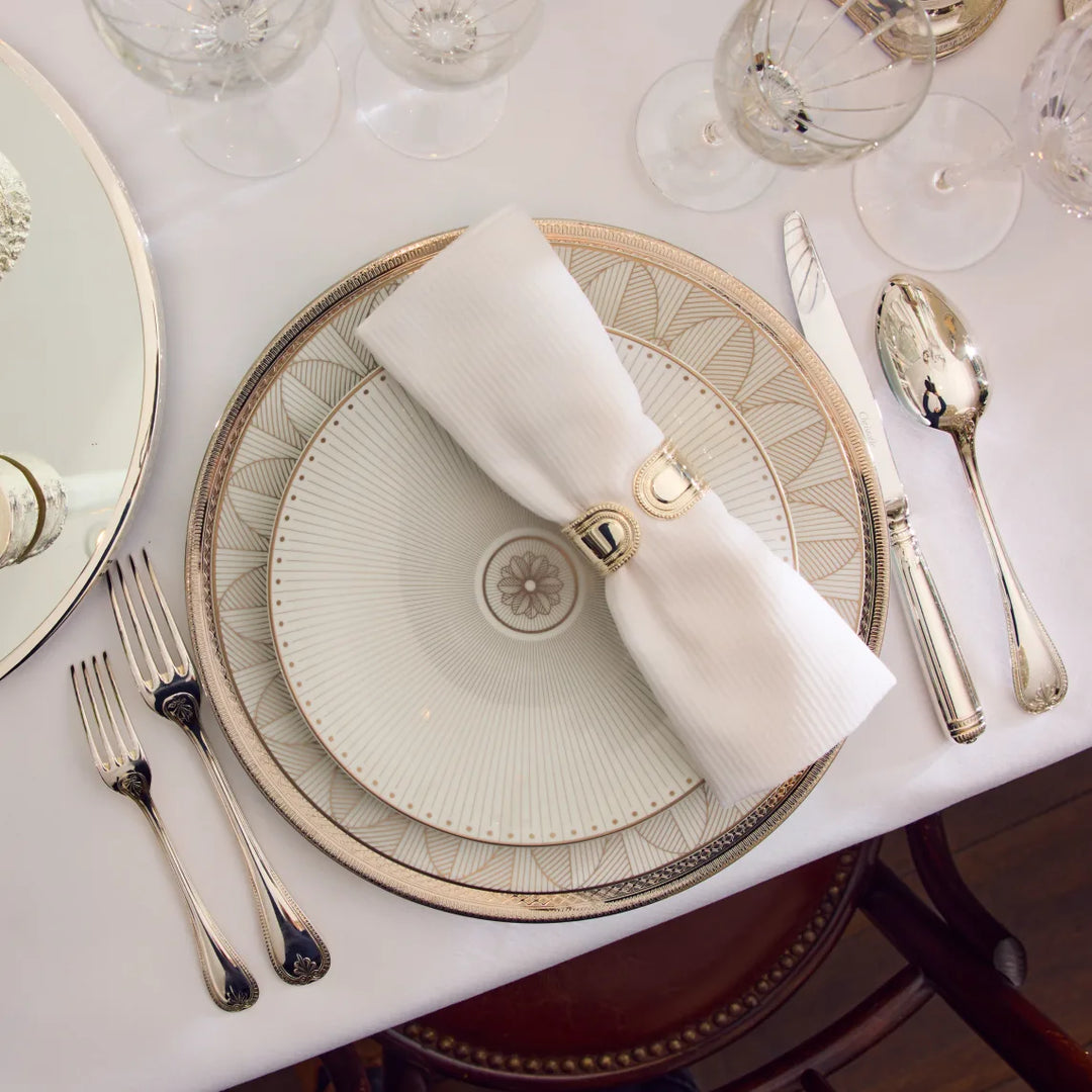 Malmaison Impériale - Dessert Luncheon Salad plate - Porcelain Platinum Finish