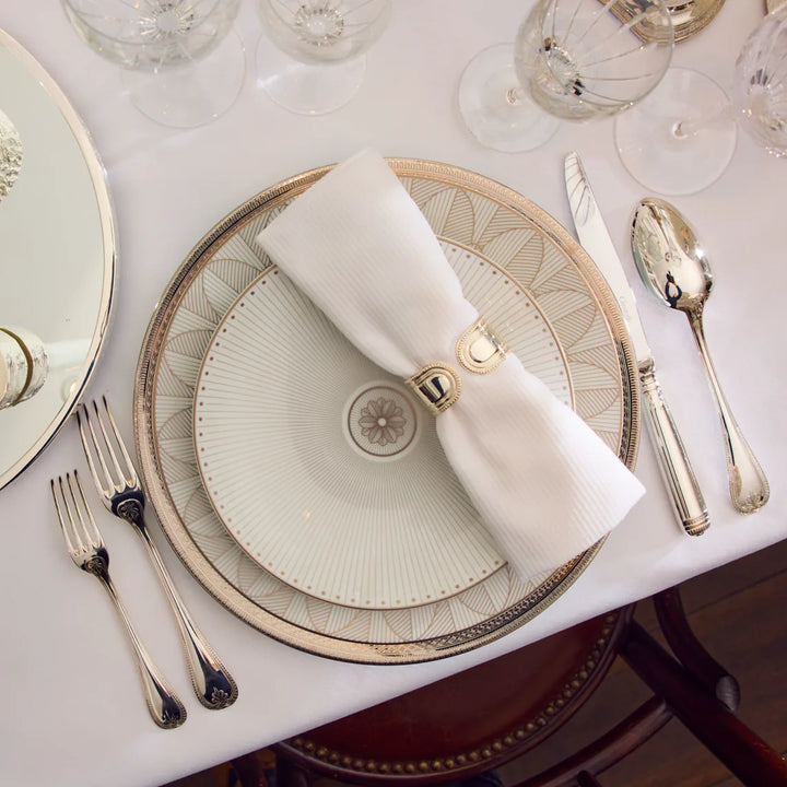 Malmaison Impériale - Dessert Luncheon Salad plate - Porcelain Platinum Finish