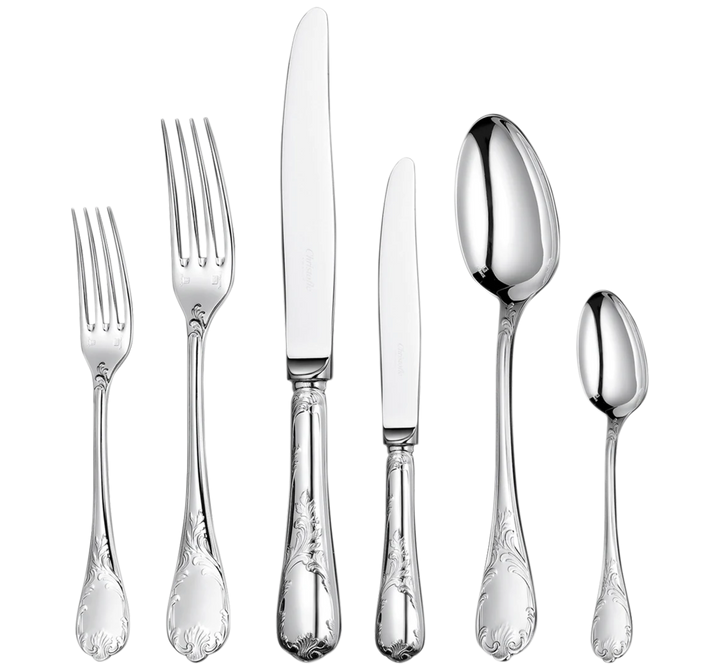 Marly - 75 Piece Flatware Set with chest - Silver Plated